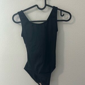 Motionwear small adult black leotard